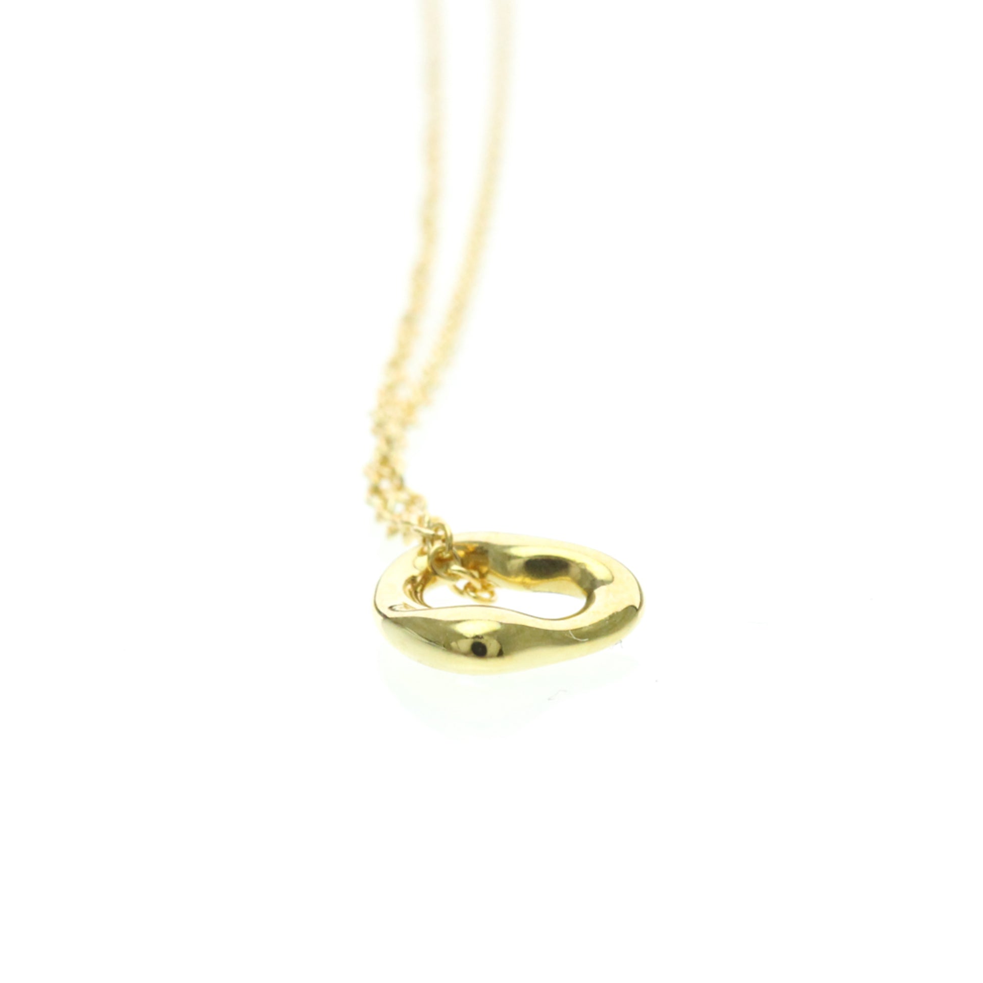 Tiffany & Co. Elsa Peretti Open Heart Pendant Necklace 18K Yellow Gold, Gold, Yellow Gold, Necklace