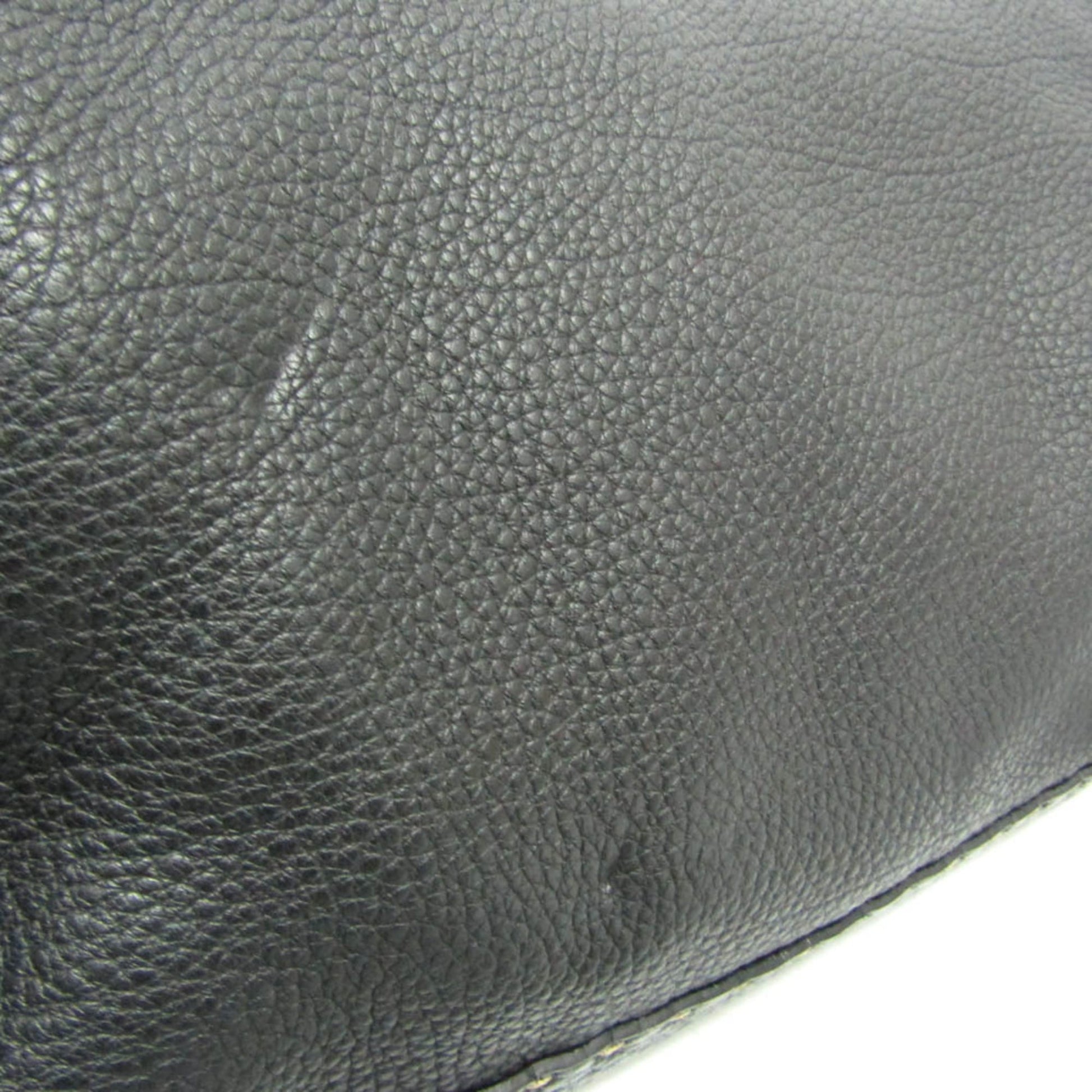 Fendi Selleria Messenger Bag Leather, Black, Leather, Shoulder Bag