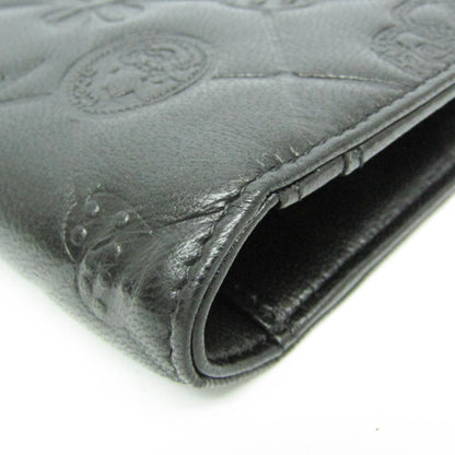 Chanel Lucky Symbols Yen Wallet Embossed Quilted Leather, Black, Leather, Wallet