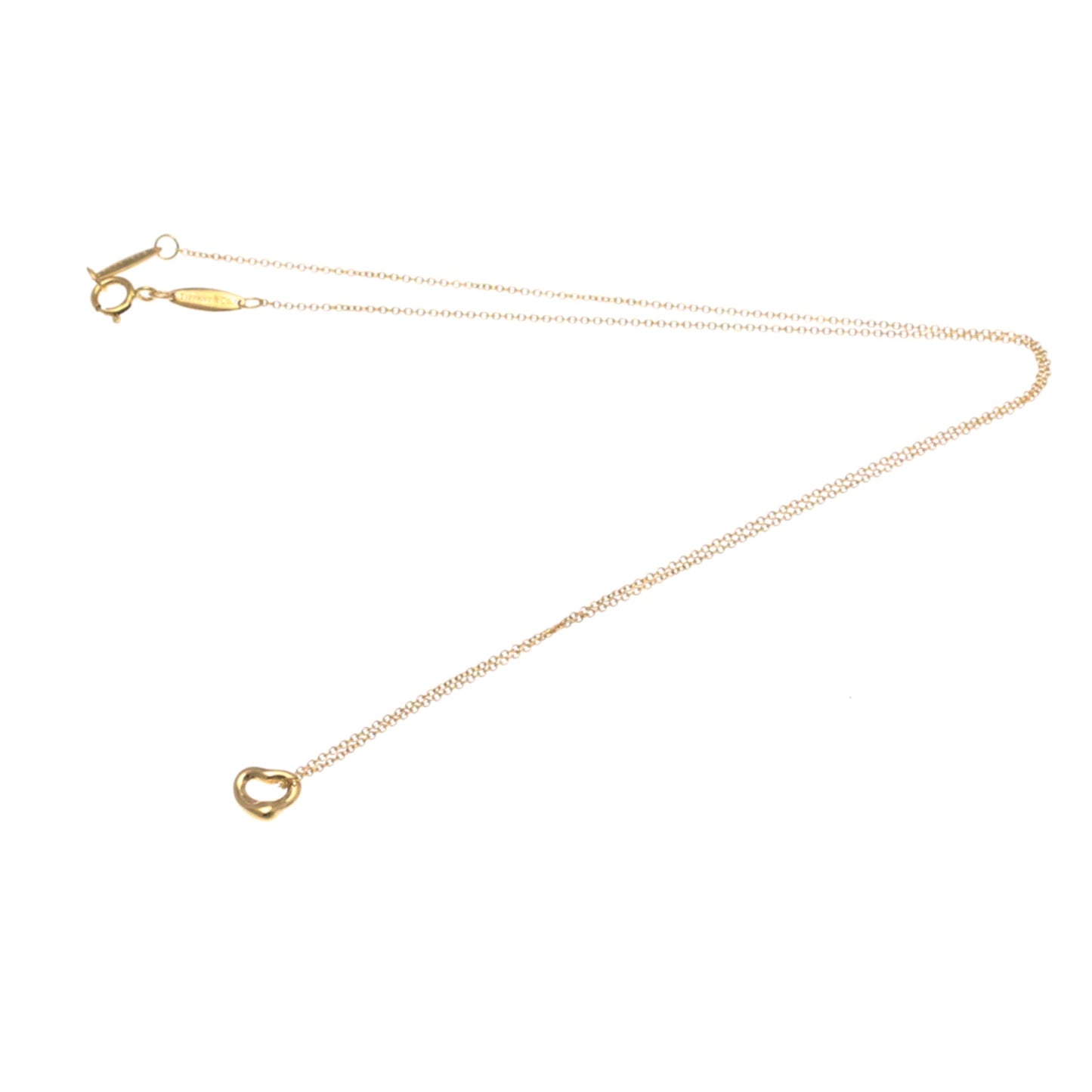 Tiffany & Co. Elsa Peretti Open Heart Pendant Necklace 18K Rose Gold, Gold, Pink Gold, Necklace