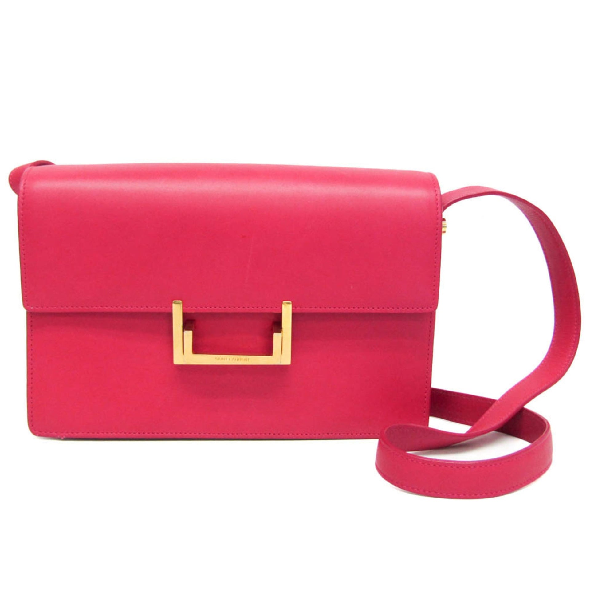 Saint Laurent Vintage Shoulder Bag Leather, Pink, Leather, Shoulder Bag