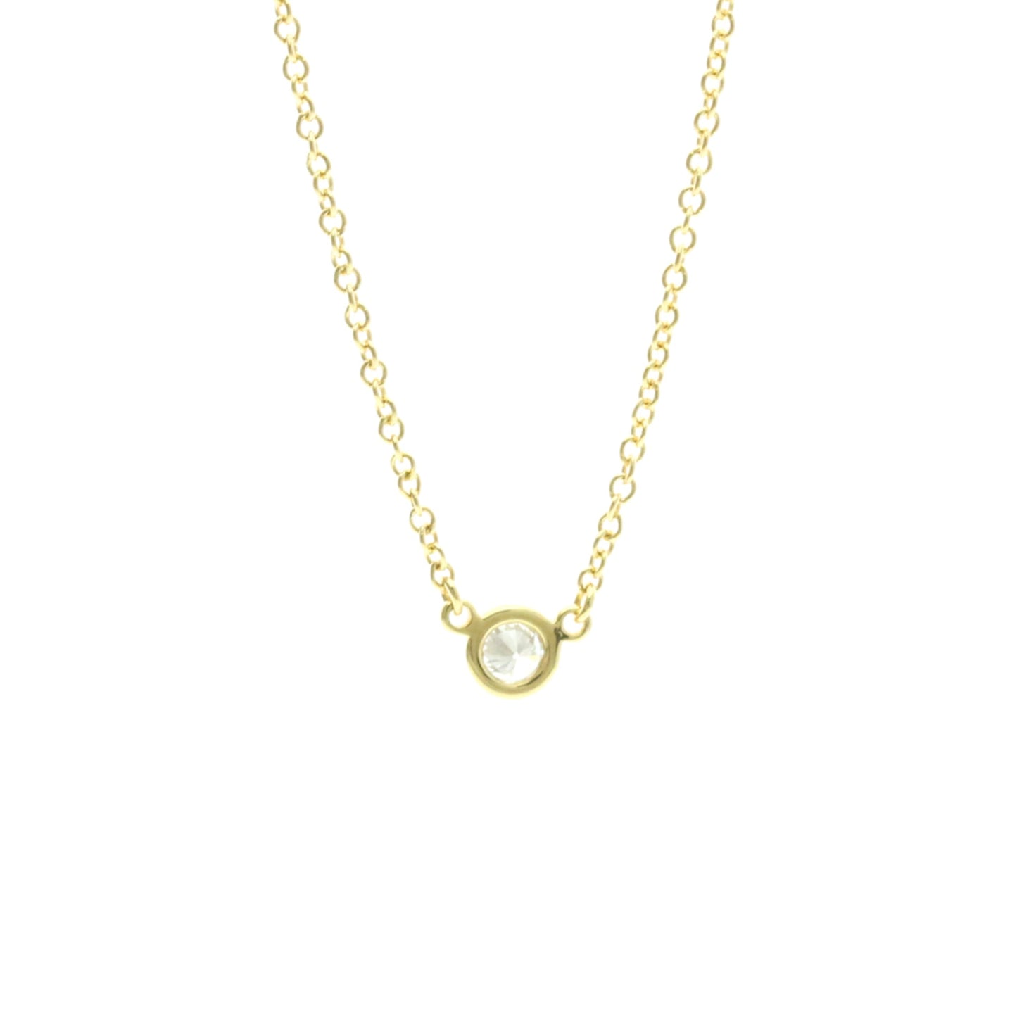 Tiffany & Co. Elsa Peretti Diamonds By The Yard 18K Yellow Gold with Diamond, Gold, Yellow Gold, Necklace