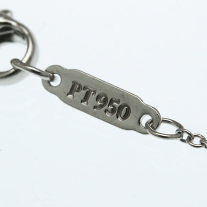 Tiffany & Co. Jazz Graduated Pendant Necklace Platinum and Diamonds, Silver, Platinum, Necklace