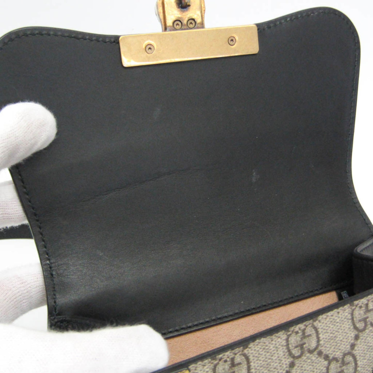 Gucci Osiride Shoulder Bag GG Coated Canvas and Leather, Beige, Canvas, Shoulder Bag
