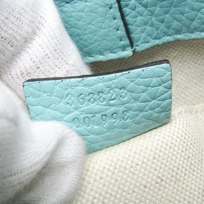 Gucci Bamboo Shopper Tote Leather, Blue, Leather, Tote Bag