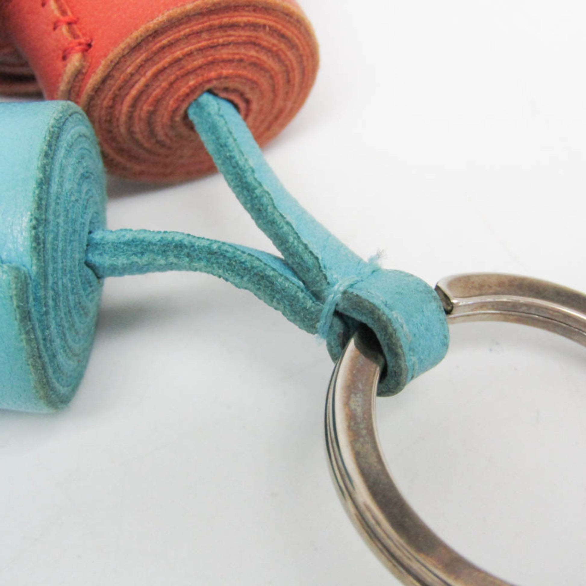 Hermes Uno-Dos Keychain Leather, MULTICOLOUR, LEATHER, Charms and Keychains