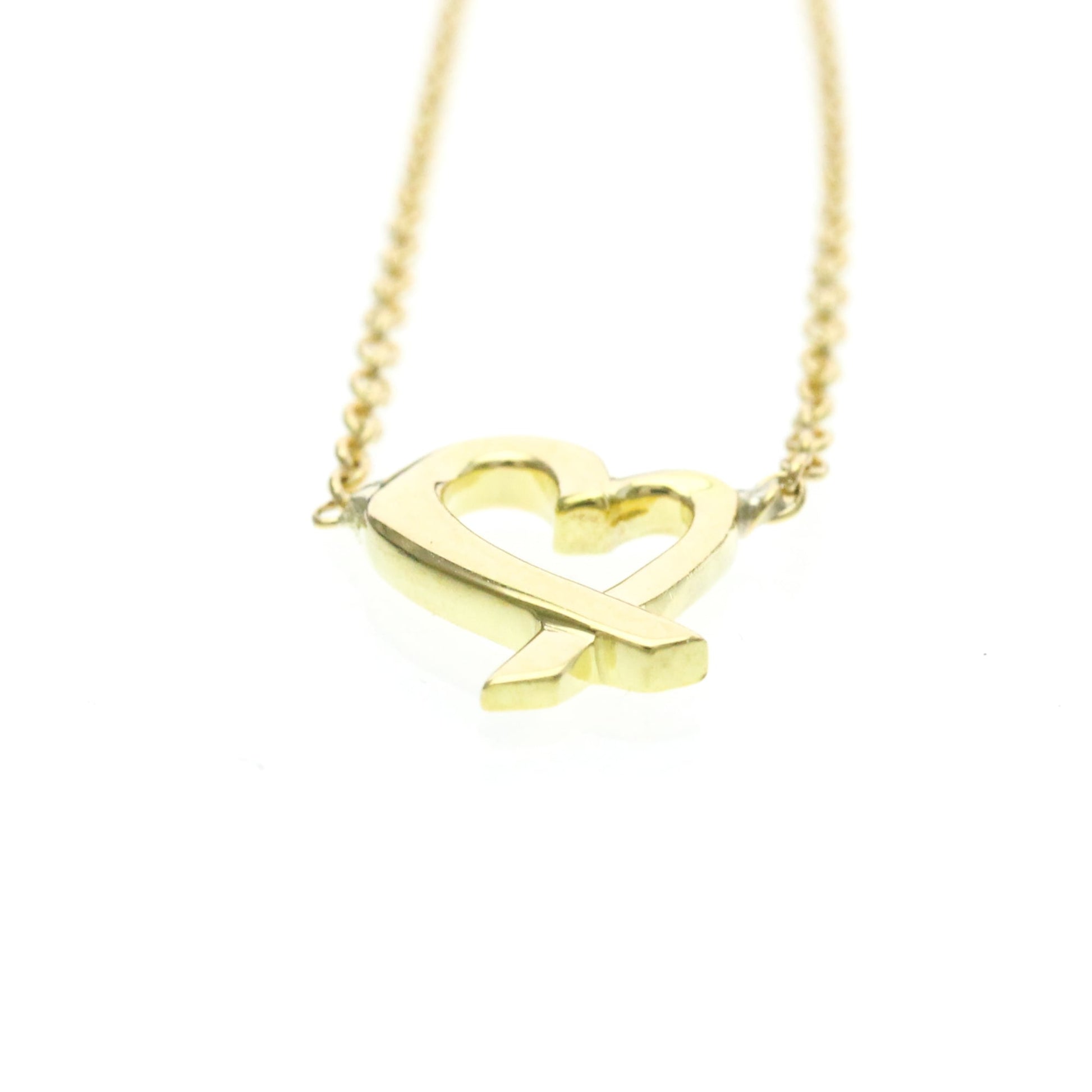 Tiffany & Co. Paloma Picasso Loving Heart Ring 18K Yellow Gold, Gold, Yellow Gold, Necklace
