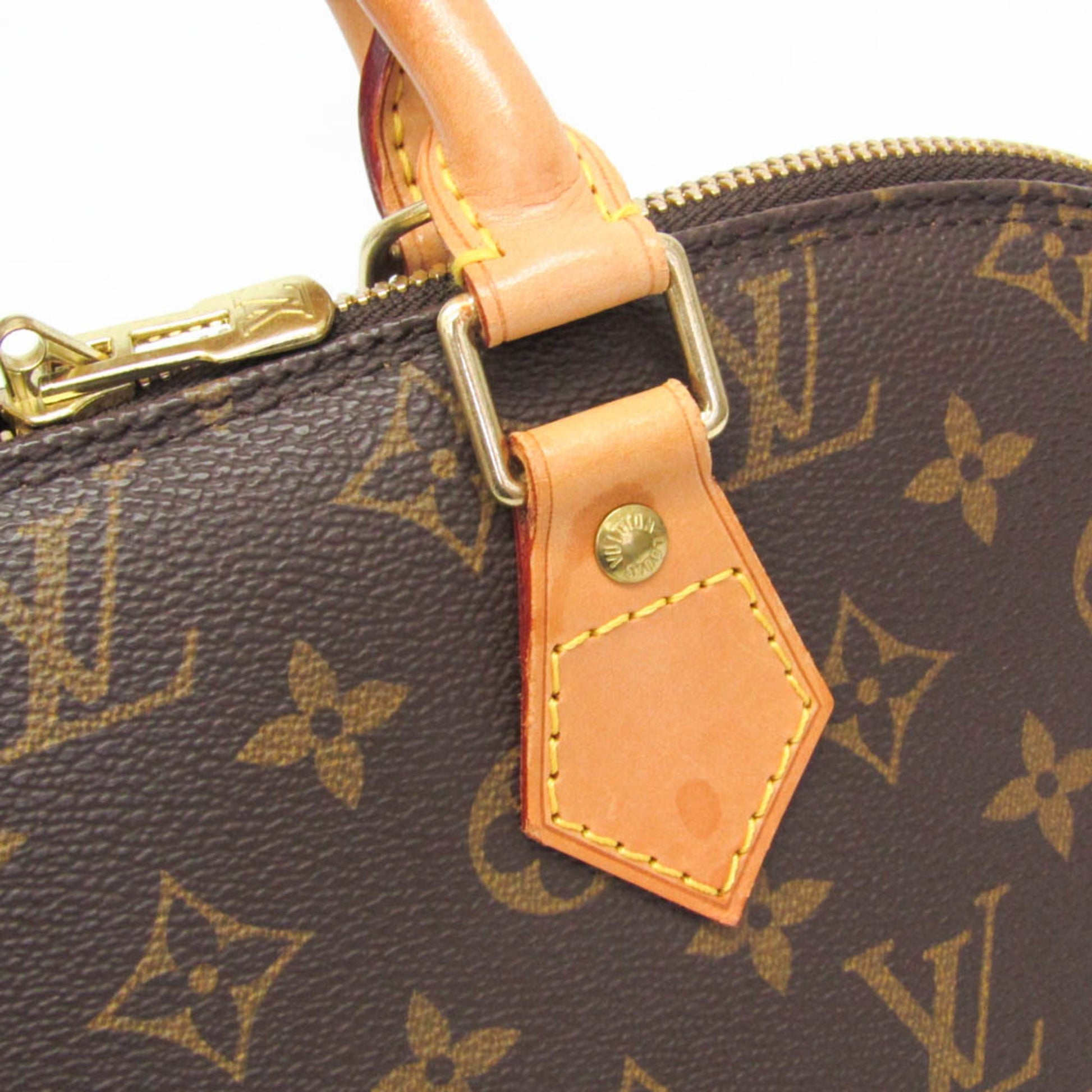Louis Vuitton Alma Handbag Monogram Canvas, Brown, Canvas, Handbag