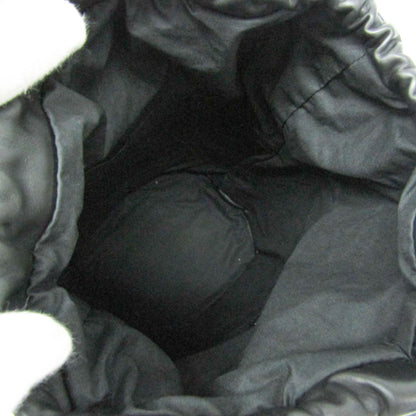 Bottega Veneta Paper Bucket Bag Perforated Leather, Black, Leather, Shoulder Bag