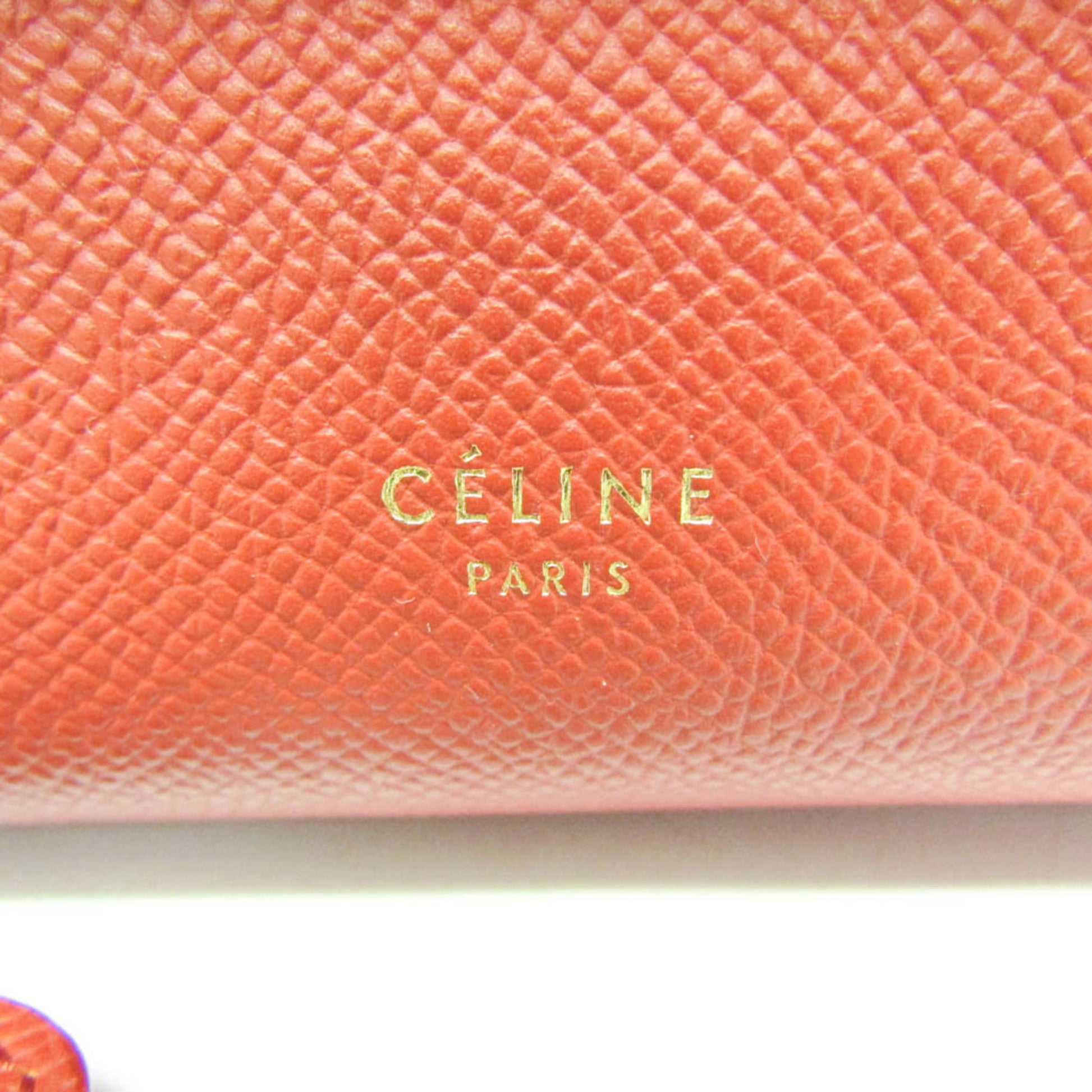Celine Belt Bag Textured Leather, Red, Leather, Handbag