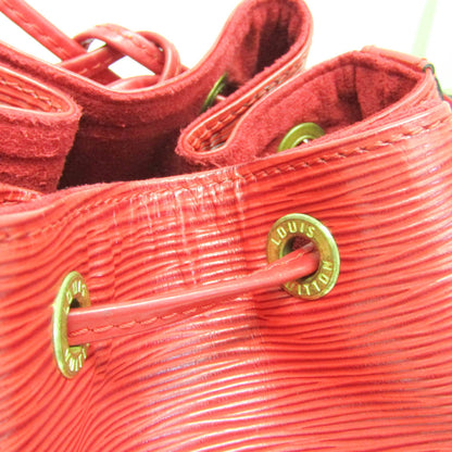 Louis Vuitton Petit Noe Handbag Epi Leather, Red, Leather, Shoulder Bag