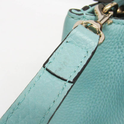 Gucci Bamboo Shopper Tote Leather, Blue, Leather, Tote Bag