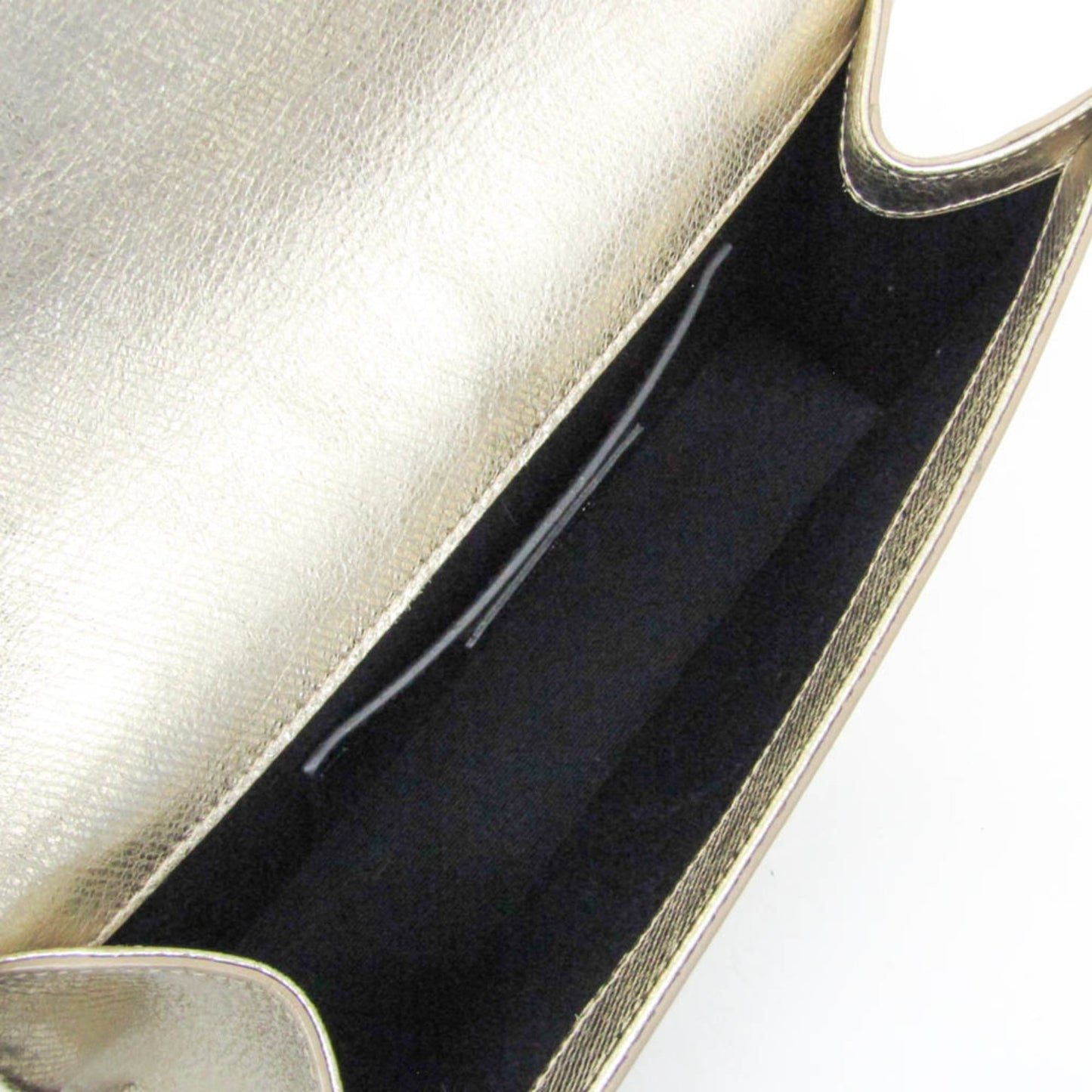 Saint Laurent Classic Monogram Crossbody Bag Calfskin, Gold, Leather, Shoulder Bag