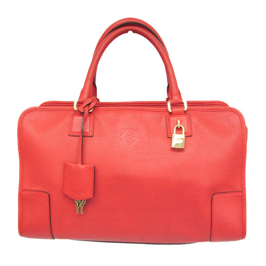 Loewe Amazona Bag Leather, Red, Leather, Handbag