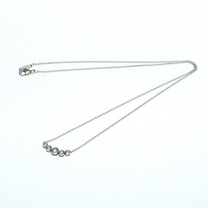 Tiffany & Co. Jazz Graduated Pendant Necklace Platinum and Diamonds, Silver, Platinum, Necklace