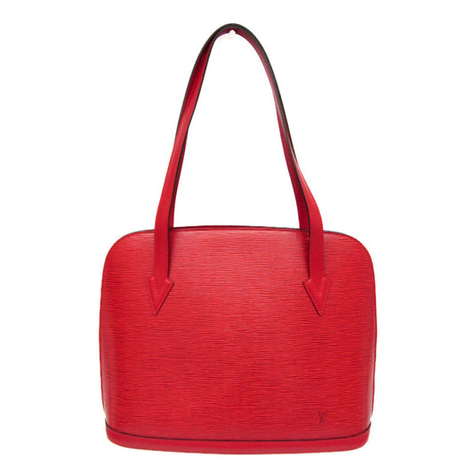 Louis Vuitton Lussac Handbag Epi Leather, Red, Leather, Shoulder Bag