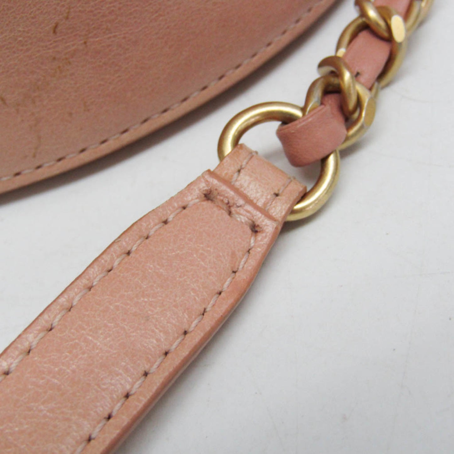 Chanel Round as Earth Crossbody Bag Glazed Calfskin, Pink, Leather, Shoulder Bag