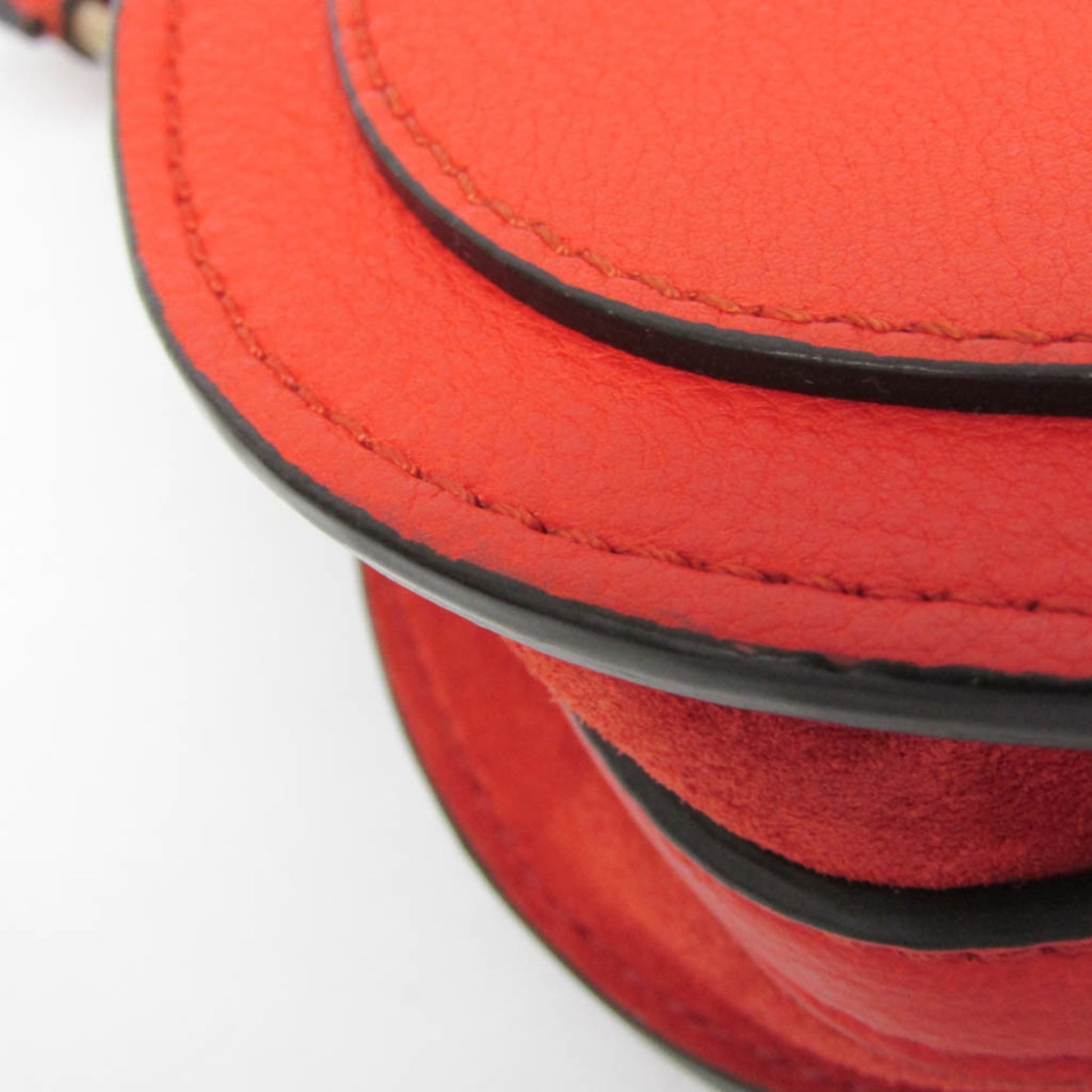 Chloe Nile Crossbody Bag Leather, Orange, Leather, Shoulder Bag