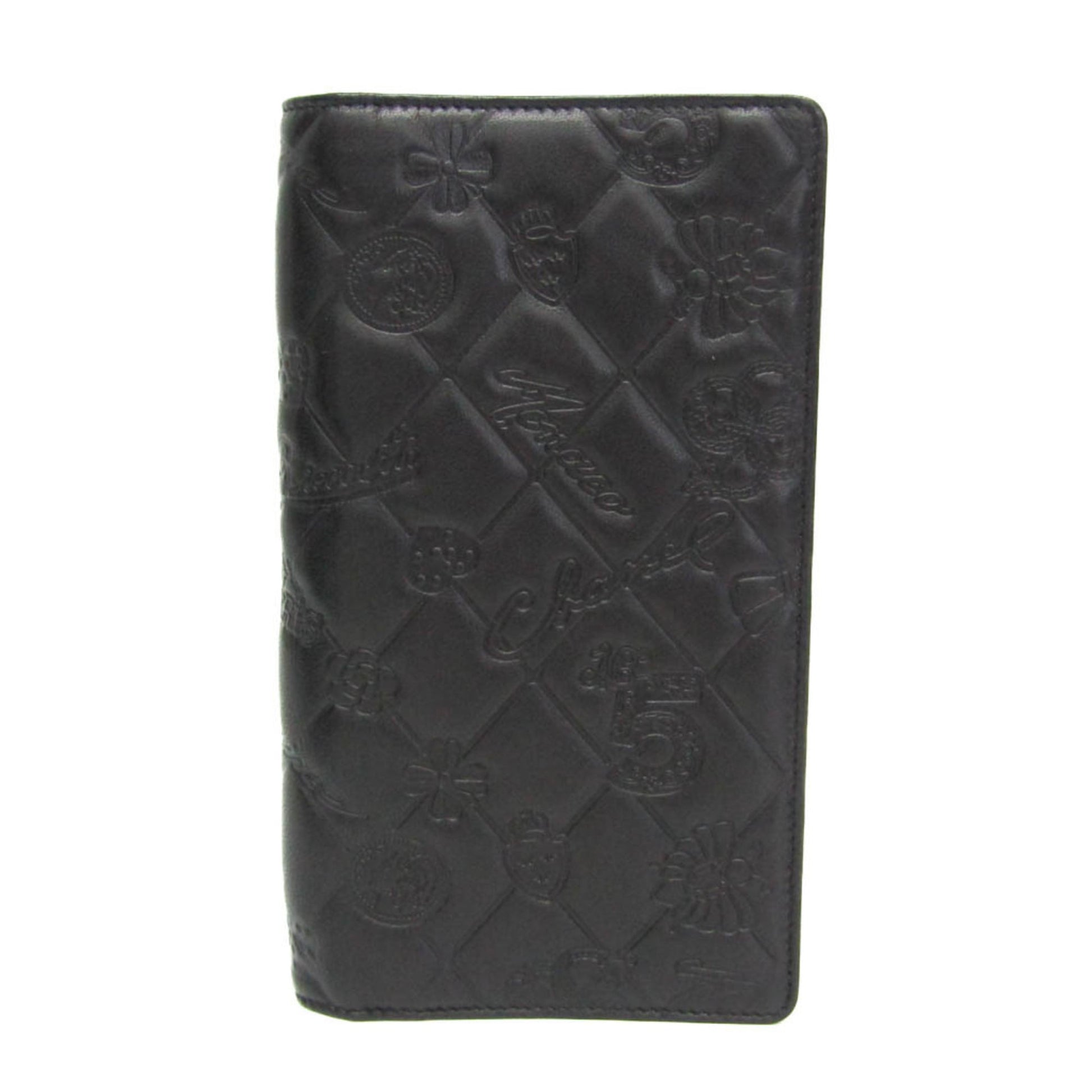 Chanel Lucky Symbols Yen Wallet Embossed Quilted Leather, Black, Leather, Wallet