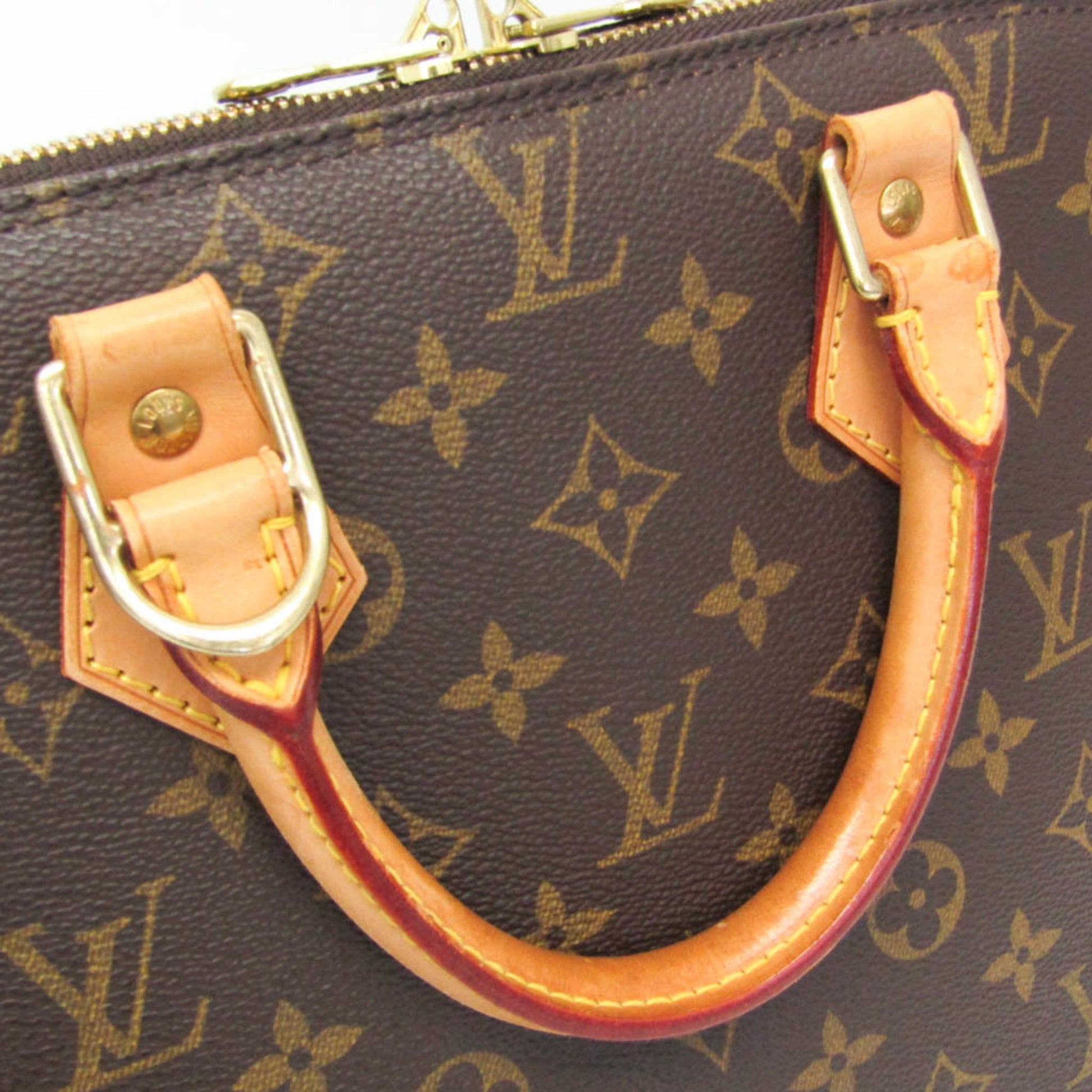 Louis Vuitton Alma Handbag Monogram Canvas, Brown, Canvas, Handbag