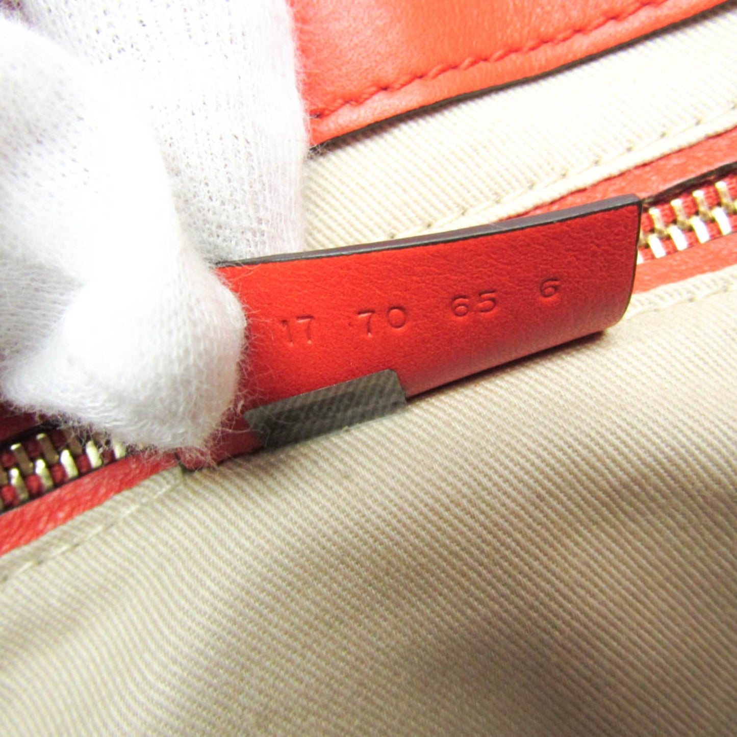 Chloe Faye Backpack Leather and Suede, Orange, Leather, Backpack