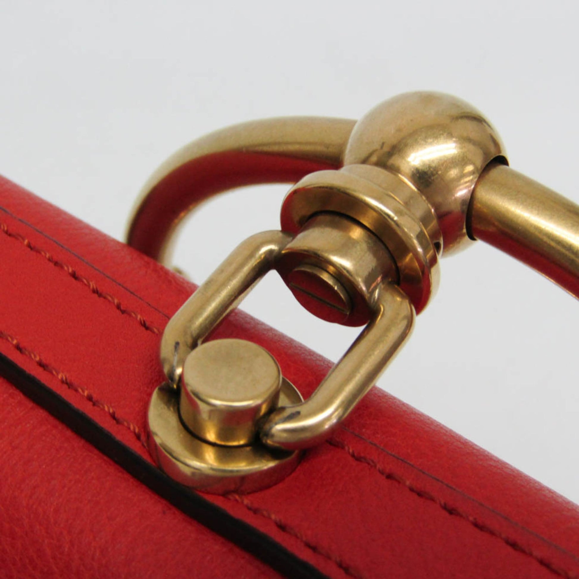 Chloe Nile Crossbody Bag Leather, Orange, Leather, Shoulder Bag