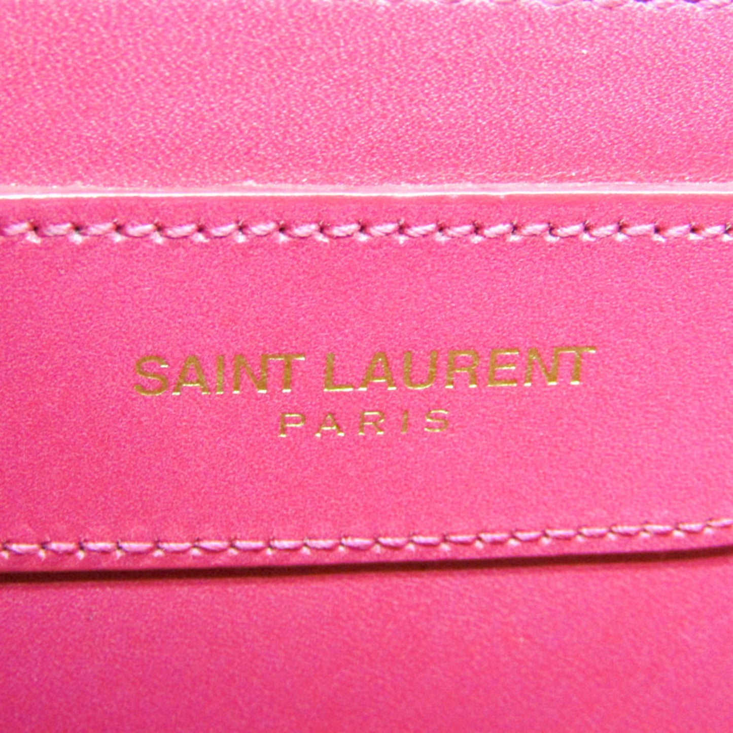 Saint Laurent Vintage Shoulder Bag Leather, Pink, Leather, Shoulder Bag
