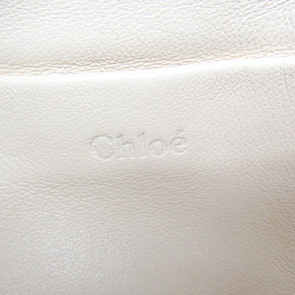 Chloe Elsie Chain Shoulder Bag Leather, Beige, Leather, Shoulder Bag