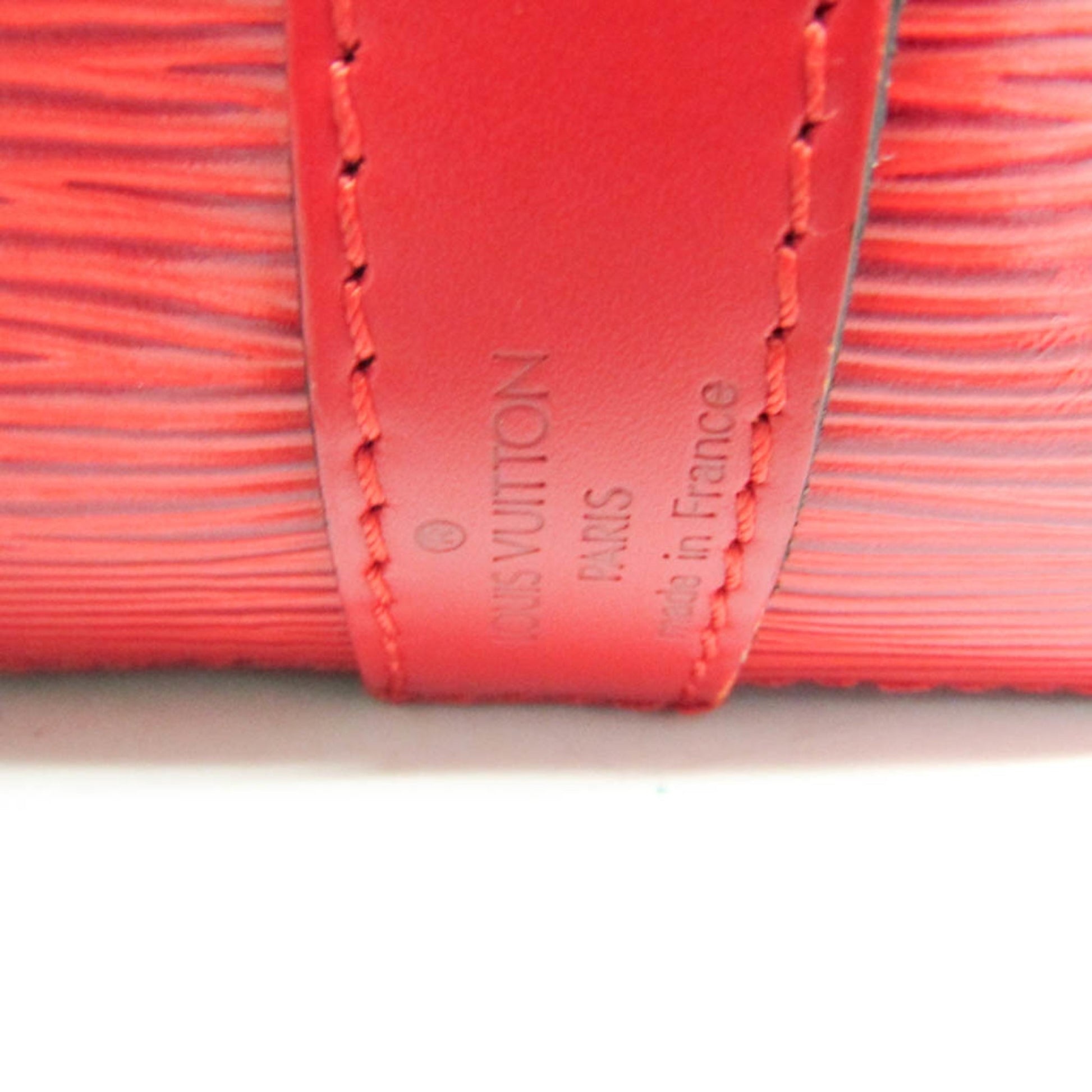 Louis Vuitton Petit Noe Handbag Epi Leather, Red, Leather, Shoulder Bag
