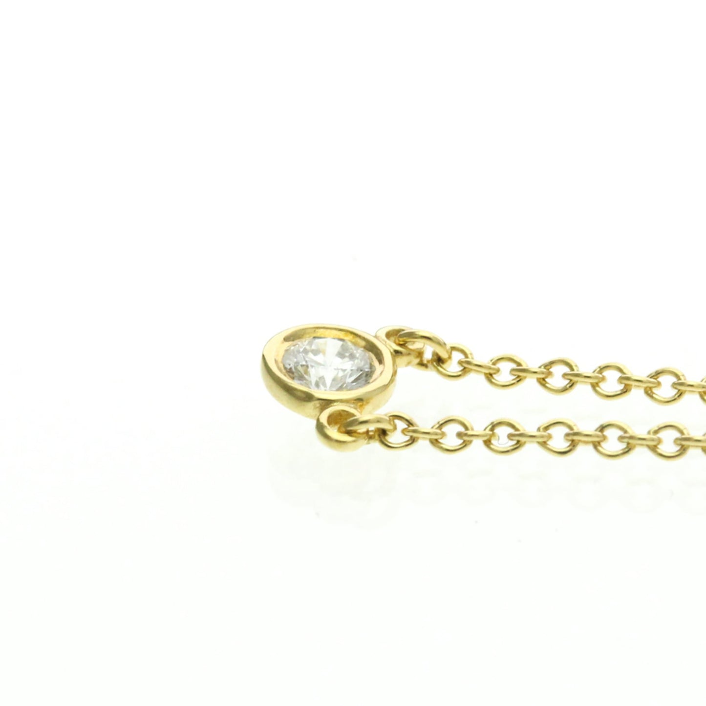 Tiffany & Co. Elsa Peretti Diamonds By The Yard 18K Yellow Gold with Diamond, Gold, Yellow Gold, Necklace