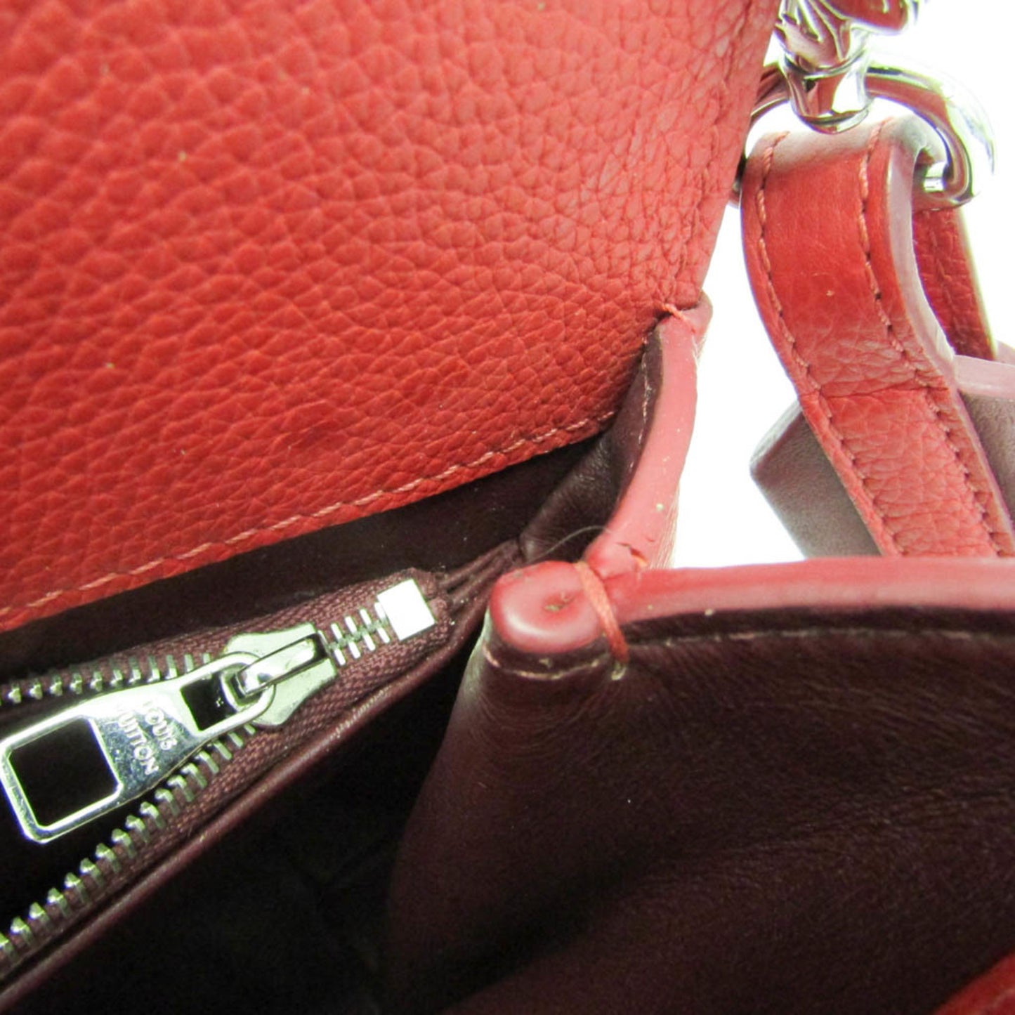 Louis Vuitton Astrid Handbag Leather, Red, Leather, Handbag