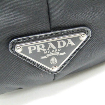 Prada Convertible Double Tote Nappa Leather and Tessuto, Black, Nylon, Handbag