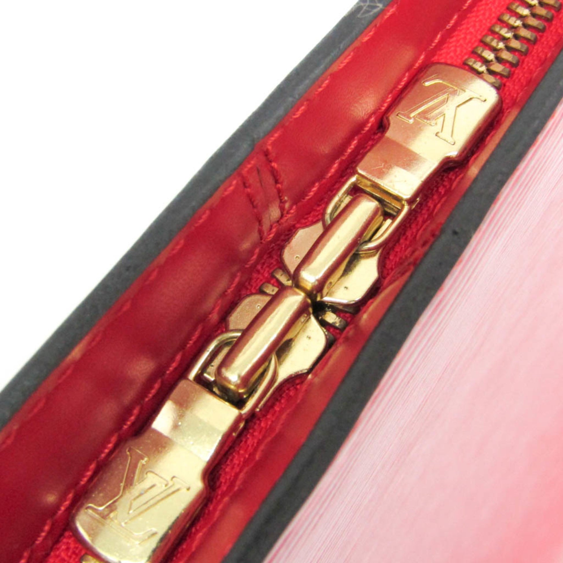 Louis Vuitton Lussac Handbag Epi Leather, Red, Leather, Shoulder Bag