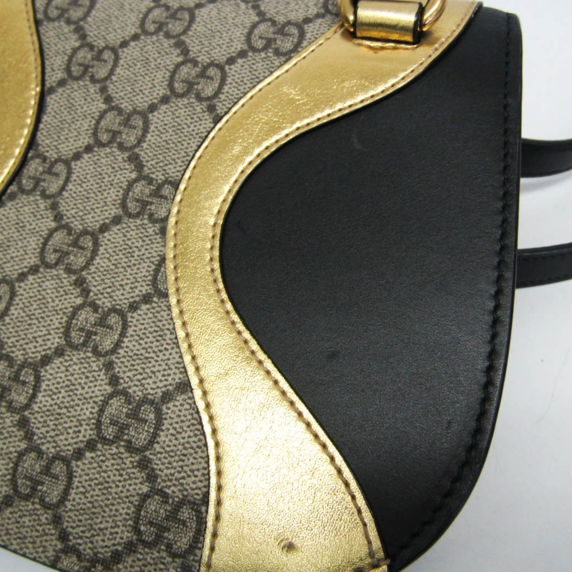 Gucci Osiride Shoulder Bag GG Coated Canvas and Leather, Beige, Canvas, Shoulder Bag