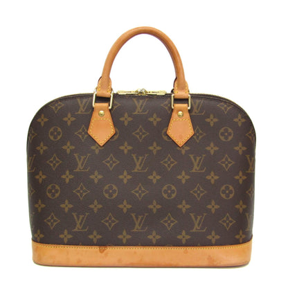 Louis Vuitton Alma Handbag Monogram Canvas, Brown, Canvas, Handbag