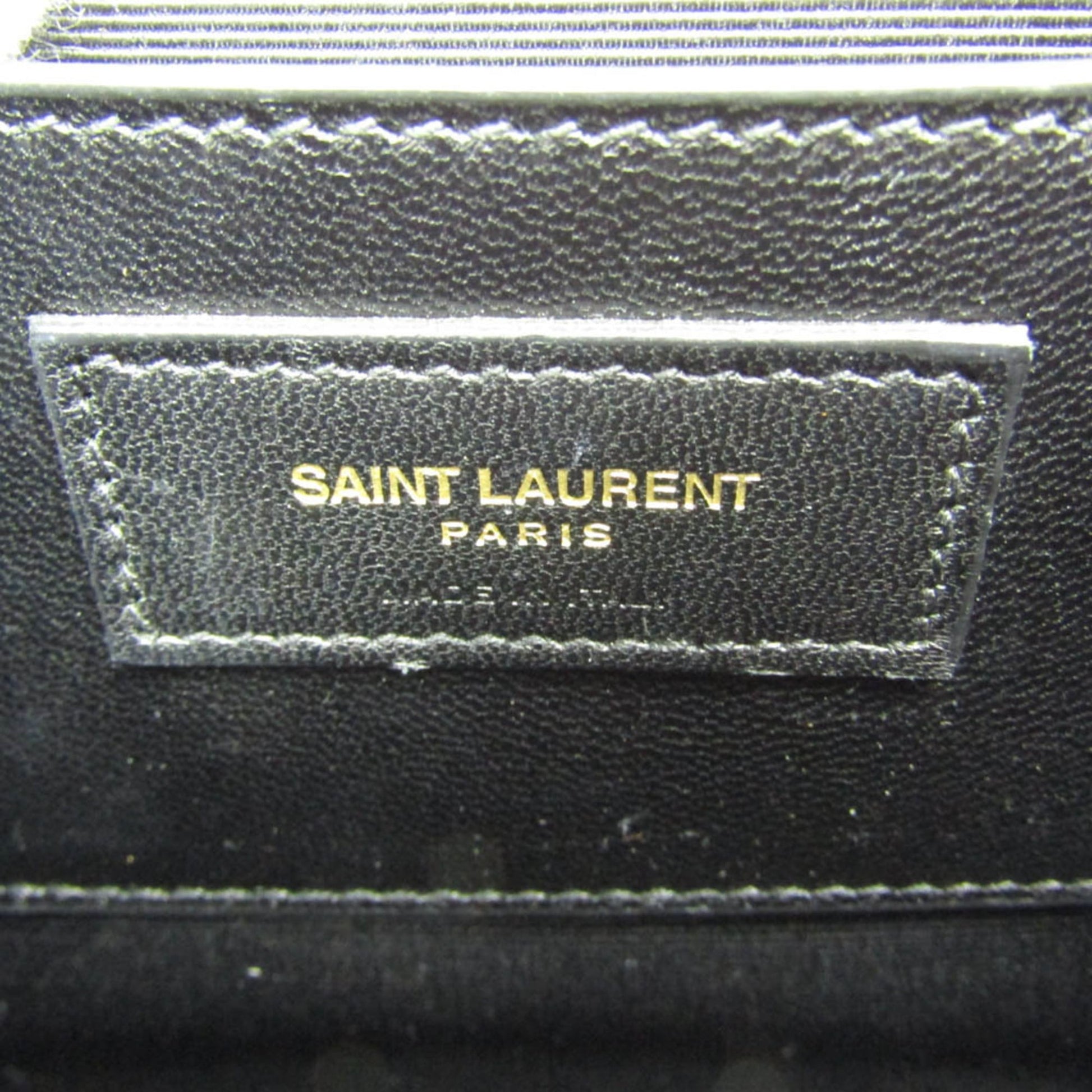 Saint Laurent Classic Monogram Crossbody Bag Calfskin, Gold, Leather, Shoulder Bag