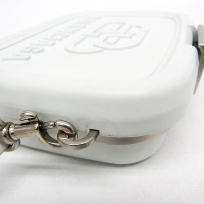 Balenciaga Logo Lunch Box Bag Plastic, White, Plastic, Shoulder Bag