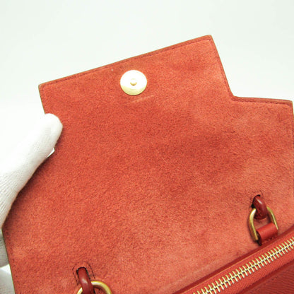Celine Belt Bag Textured Leather, Red, Leather, Handbag