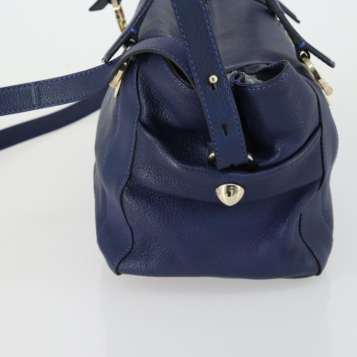 Chloe Bridget Convertible Satchel Leather, Navy, Leather, Handbag