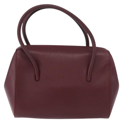 Cartier Must Line Leather, Burgundy, Leather, Handbag