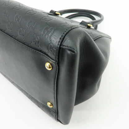 Gucci Soft Signature Convertible Top Handle Guccissima Leather, Black, Leather, Handbag