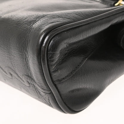 Fendi Convertible Boston Patent, Black, Leather, Handbag