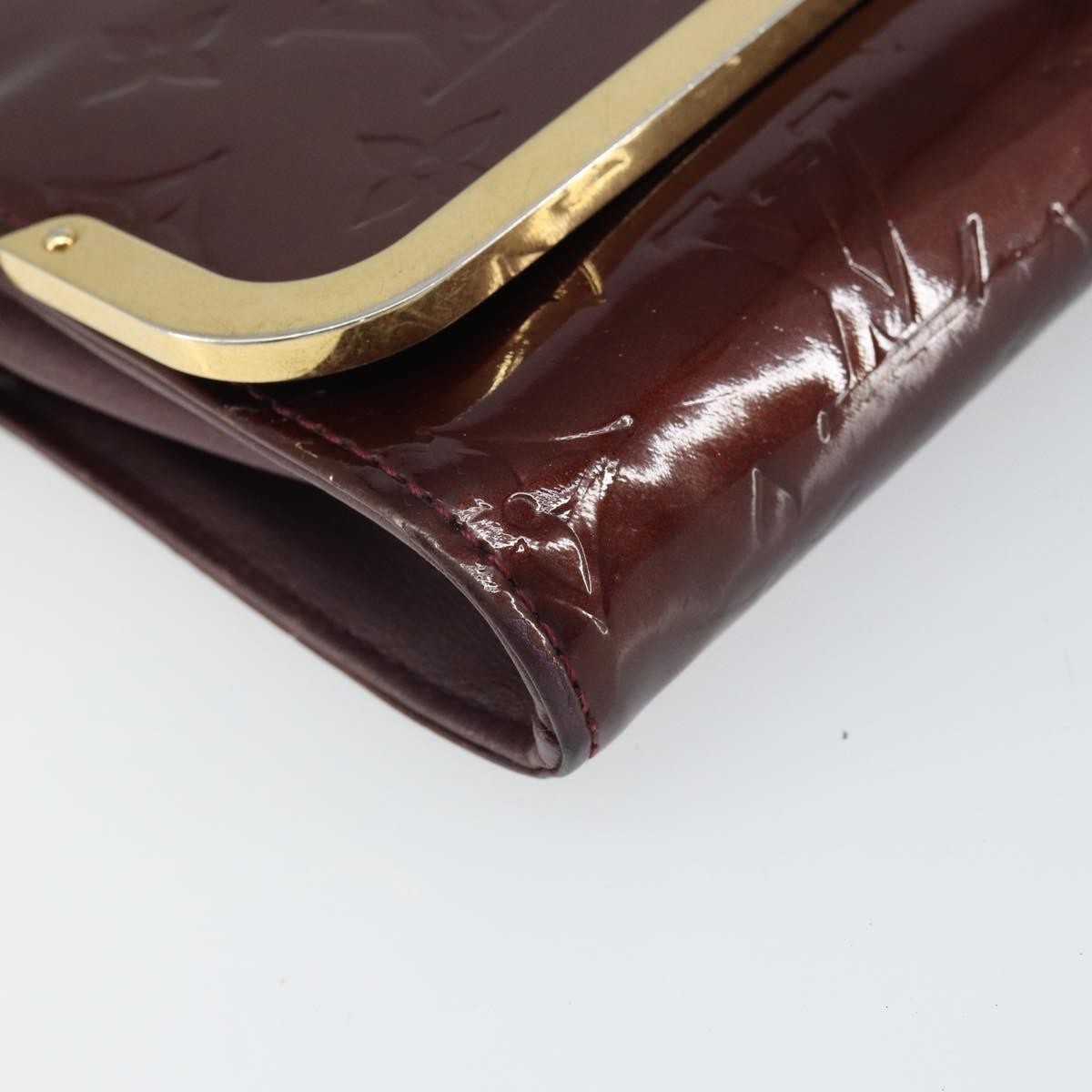 Louis Vuitton Rossmore Monogram Vernis, Burgundy, Patent Leather, Handbag