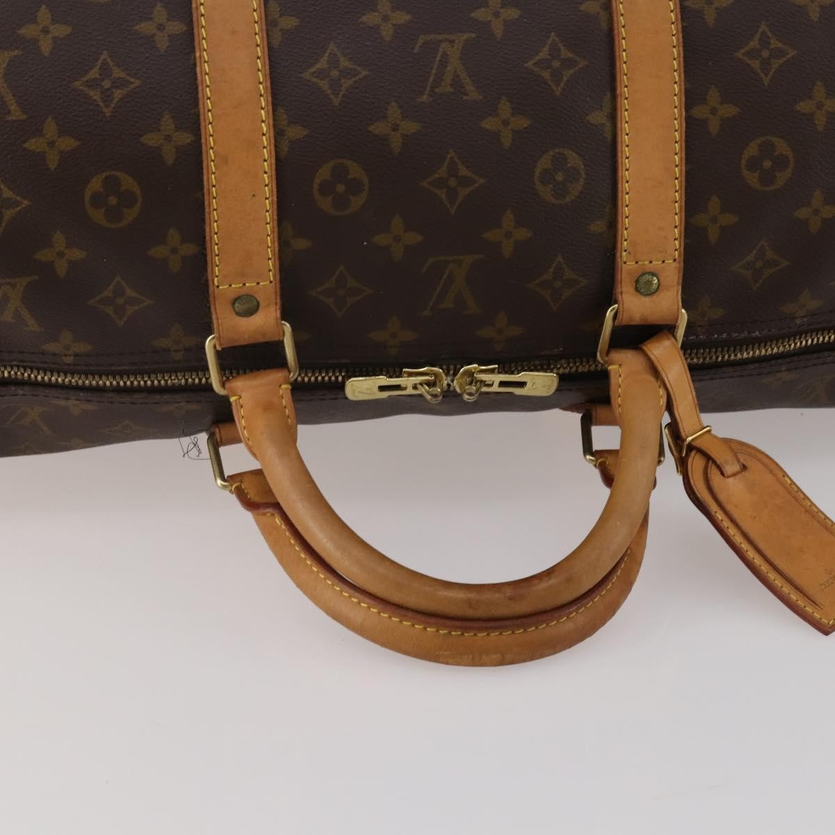 Louis Vuitton Keepall Monogram, Brown, Canvas, Travel Bag