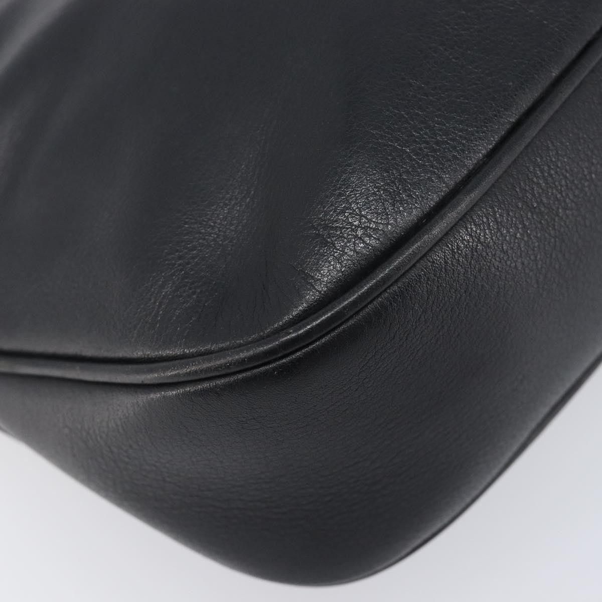 Gucci Shoulder Leather, Black, Leather, Shoulder Bag