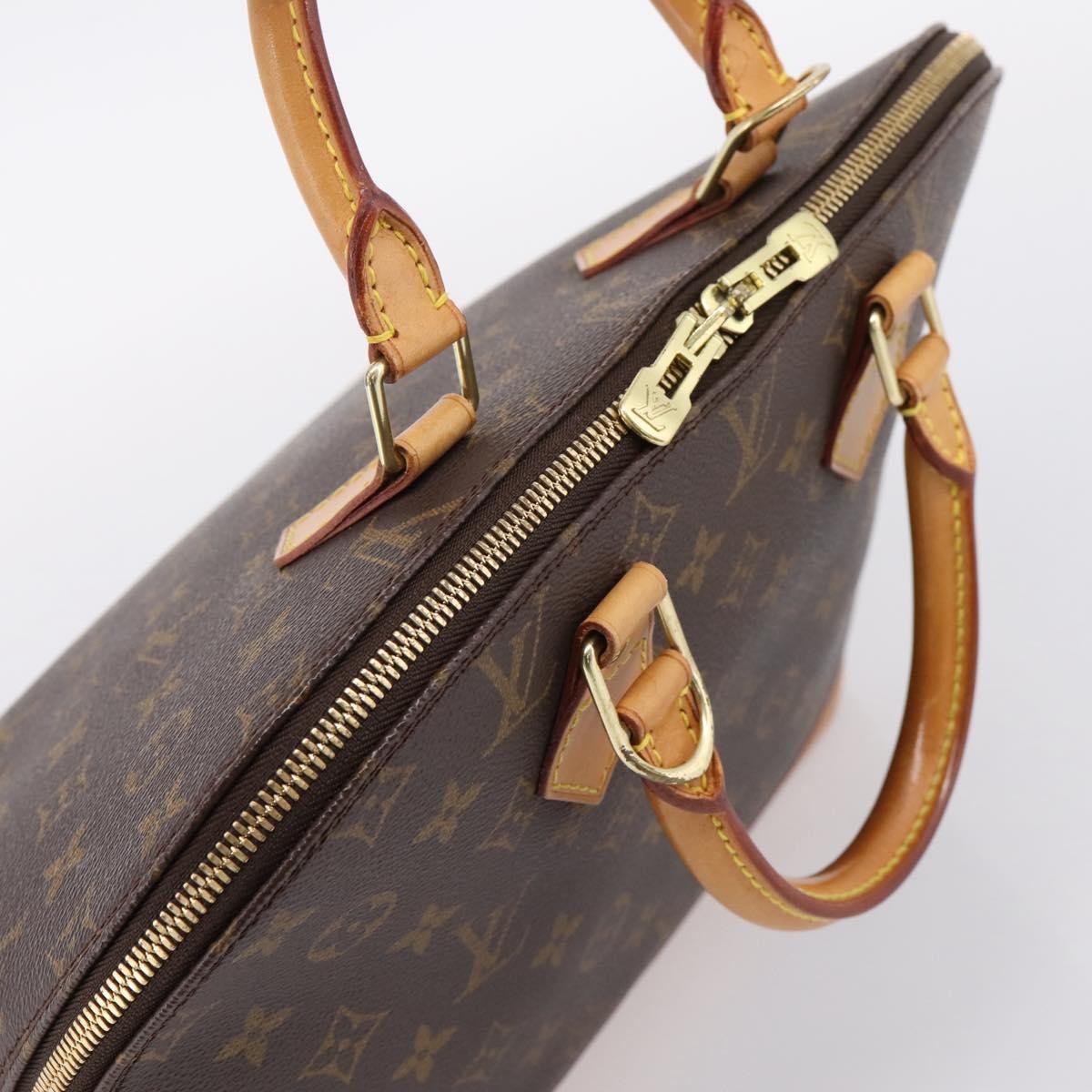 Louis Vuitton Alma Monogram Canvas, Brown, Canvas, Handbag