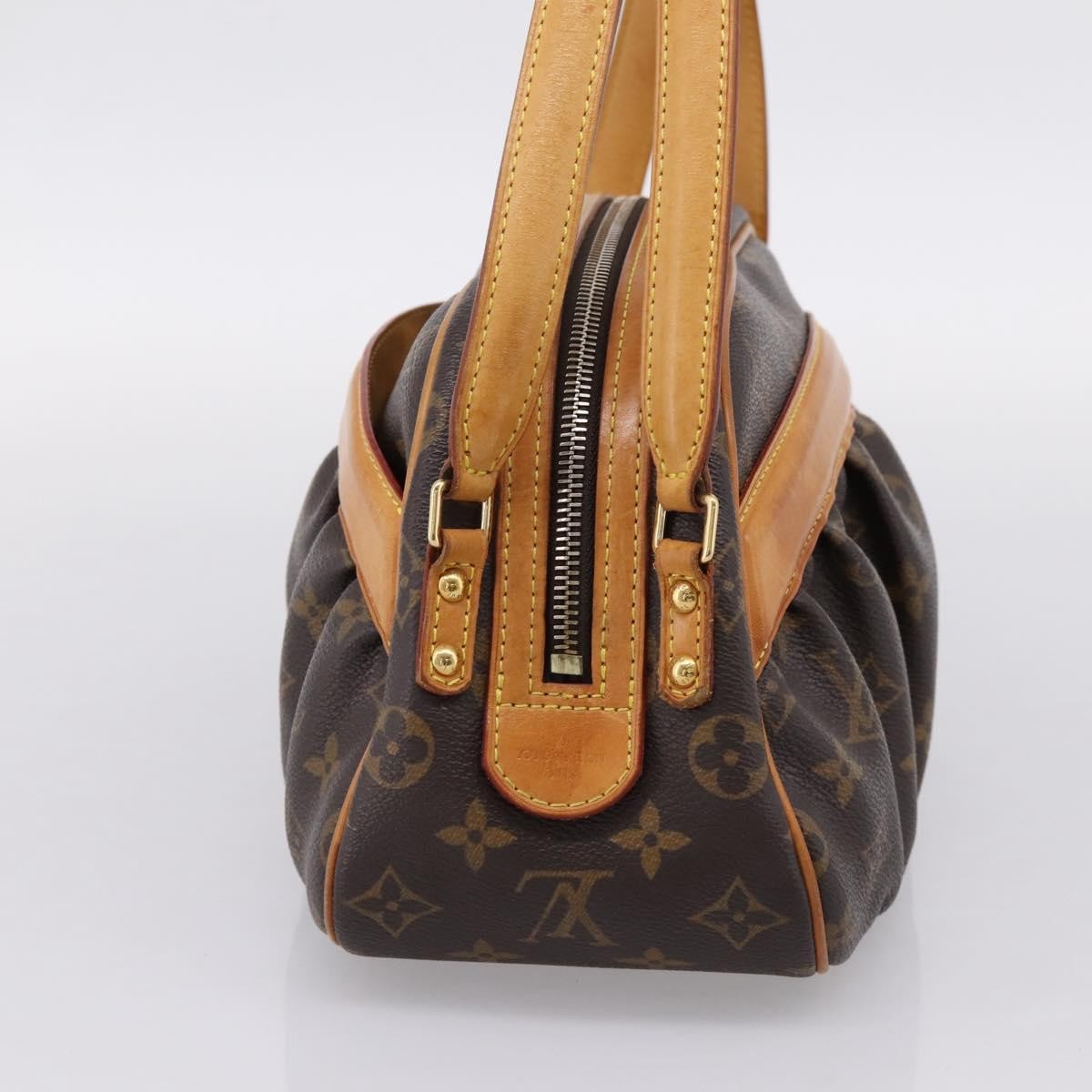 Louis Vuitton Clara Handbag Monogram Canvas, Brown, Canvas, Handbag