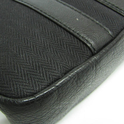 Bvlgari Open Hobo Leather, Black, Leather, Shoulder Bag