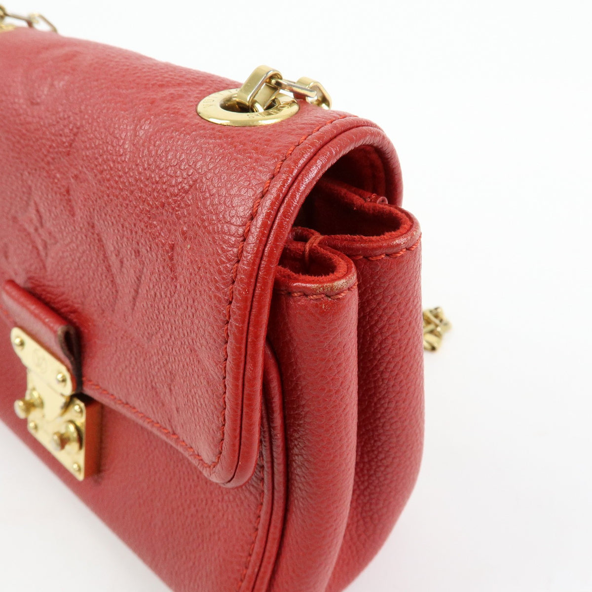 Louis Vuitton Saint Germain Monogram Empreinte Leather, Red, Leather, Handbag
