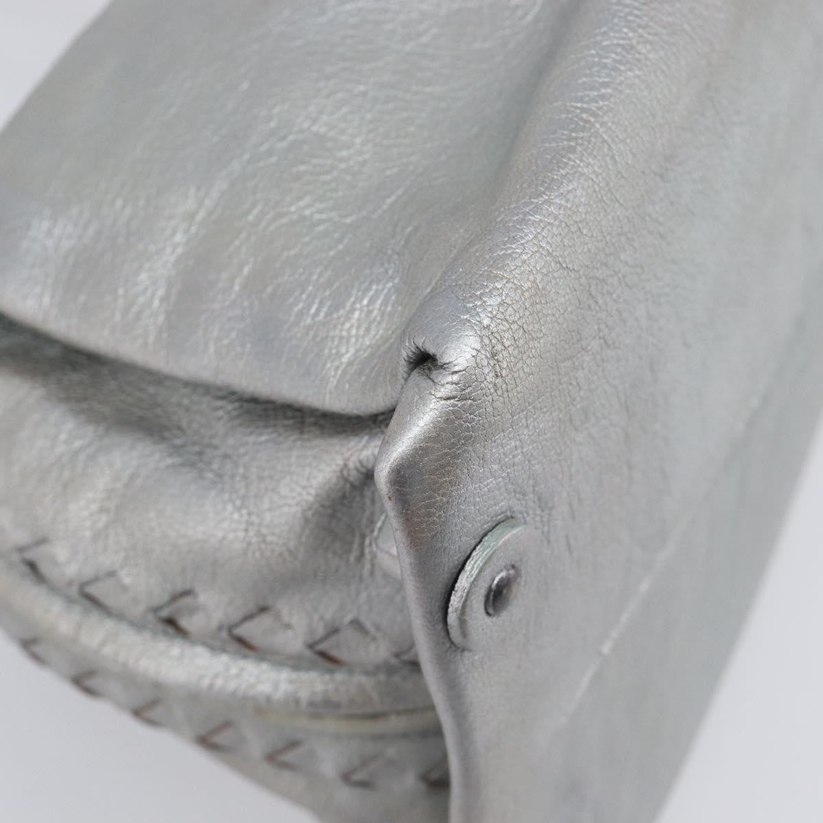 Bottega Veneta Intrecciato Handbag Intrecciato, Silver, Leather, Handbag